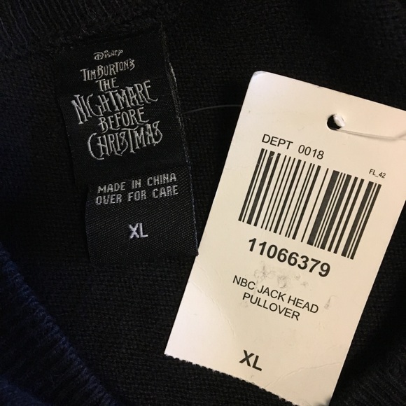 NWT DISNEY NIGHTMARE BEFORE CHRISTMAS sweater - Picture 2 of 6